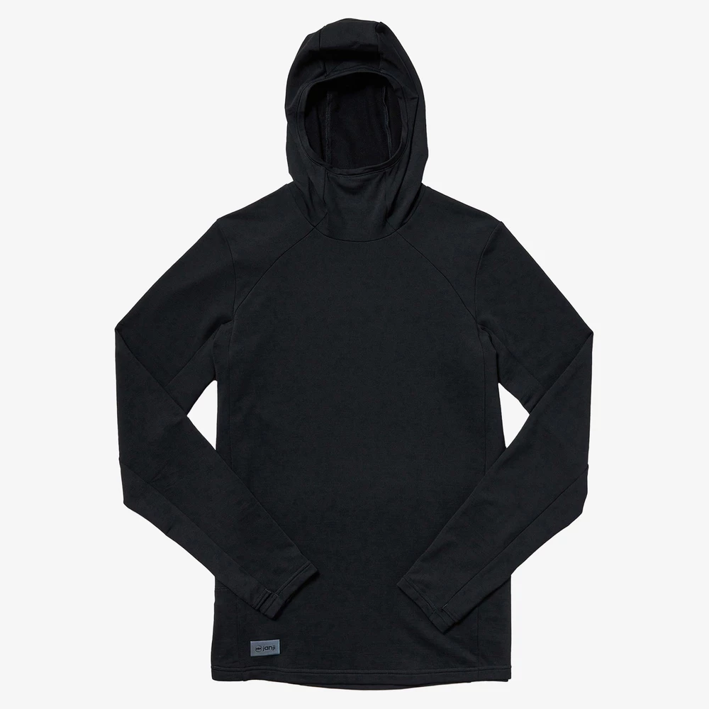 Janji Rover Merino Hoodie in Black