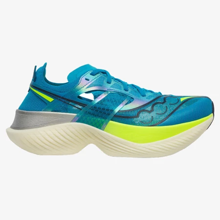 Saucony Endorphin Elite in Blue/Citrus