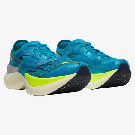 Saucony Endorphin Elite in Blue/Citrus