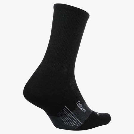 Feetures Merino 10 Mini Crew Socks in Charcoal