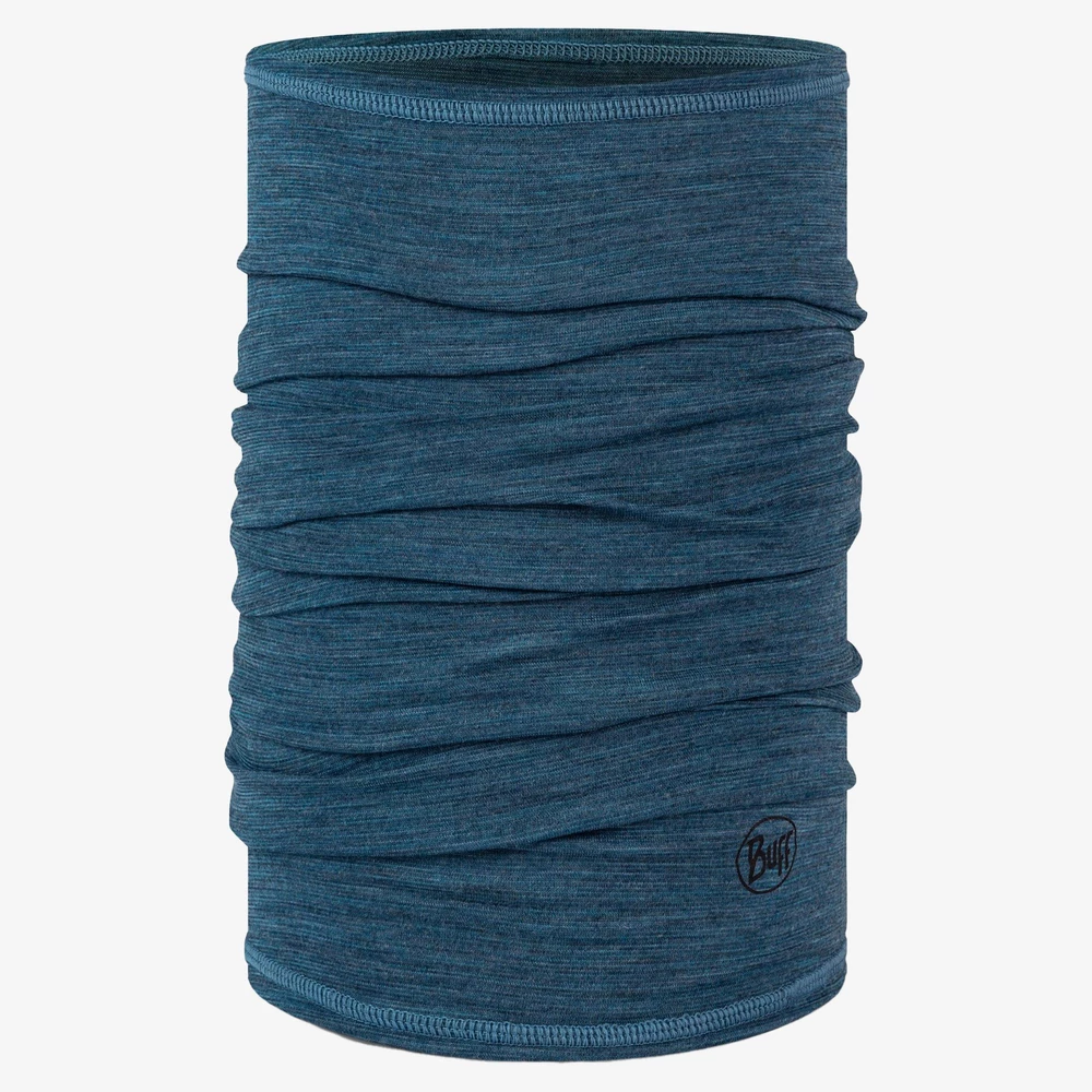 Buff Merino Lightweight  in Denim Stripes