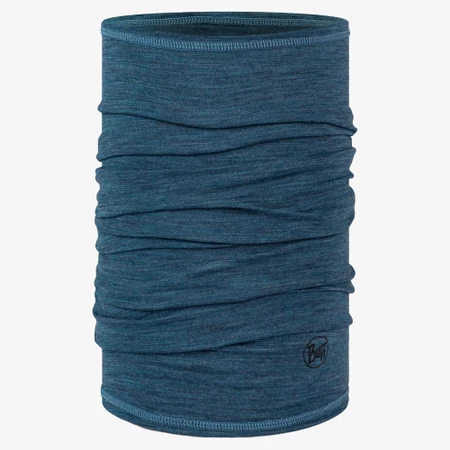 Buff Merino Lightweight  in Denim Stripes