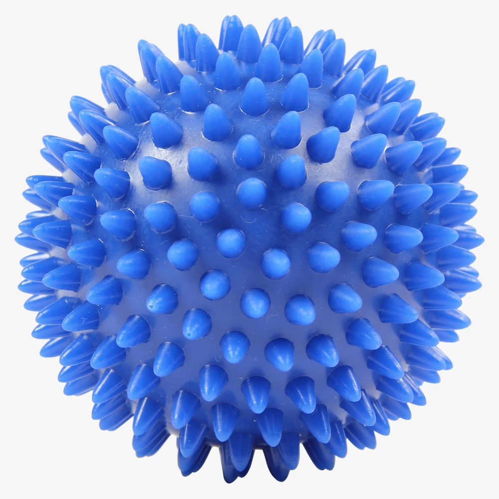 Fitness-Mad Spikey Massage Ball 9cm in Blue