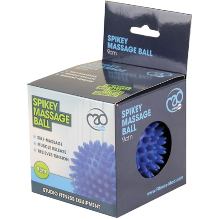 Fitness-Mad Spikey Massage Ball 9cm in Blue