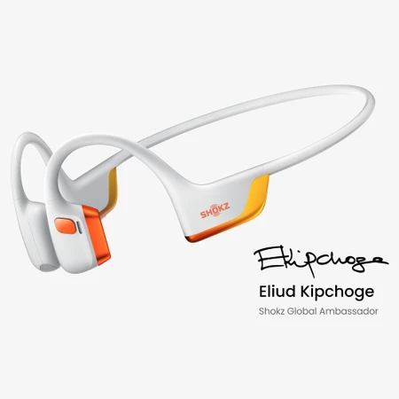 Shokz OpenRun Pro 2 Headphones in White/Orange