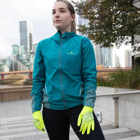 Ronhill Reflect Gloves in Fluoro Yellow/Reflect
