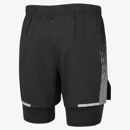 Ronhill Tech Reflect 5in Twin Shorts in Black