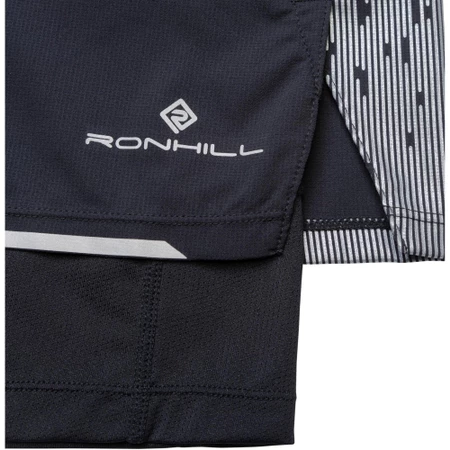 Ronhill Tech Reflect 5in Twin Shorts in Black