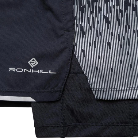 Ronhill Tech Reflect 5in Twin Shorts in Black