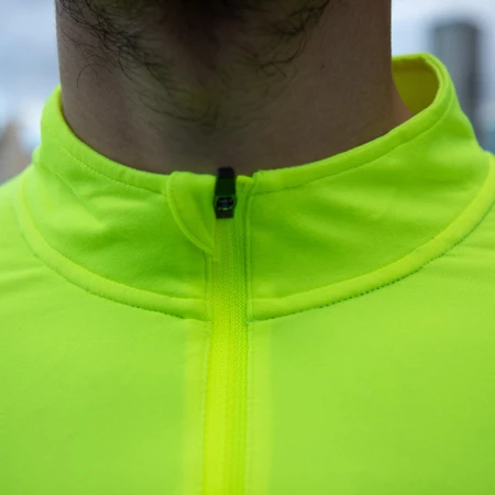 Ronhill Tech Reflect Thermal 1/2 Zip Top in Fluro Yellow