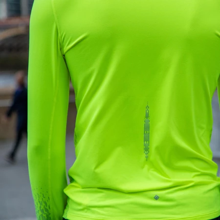 Ronhill Tech Reflect Thermal 1/2 Zip Top in Fluro Yellow