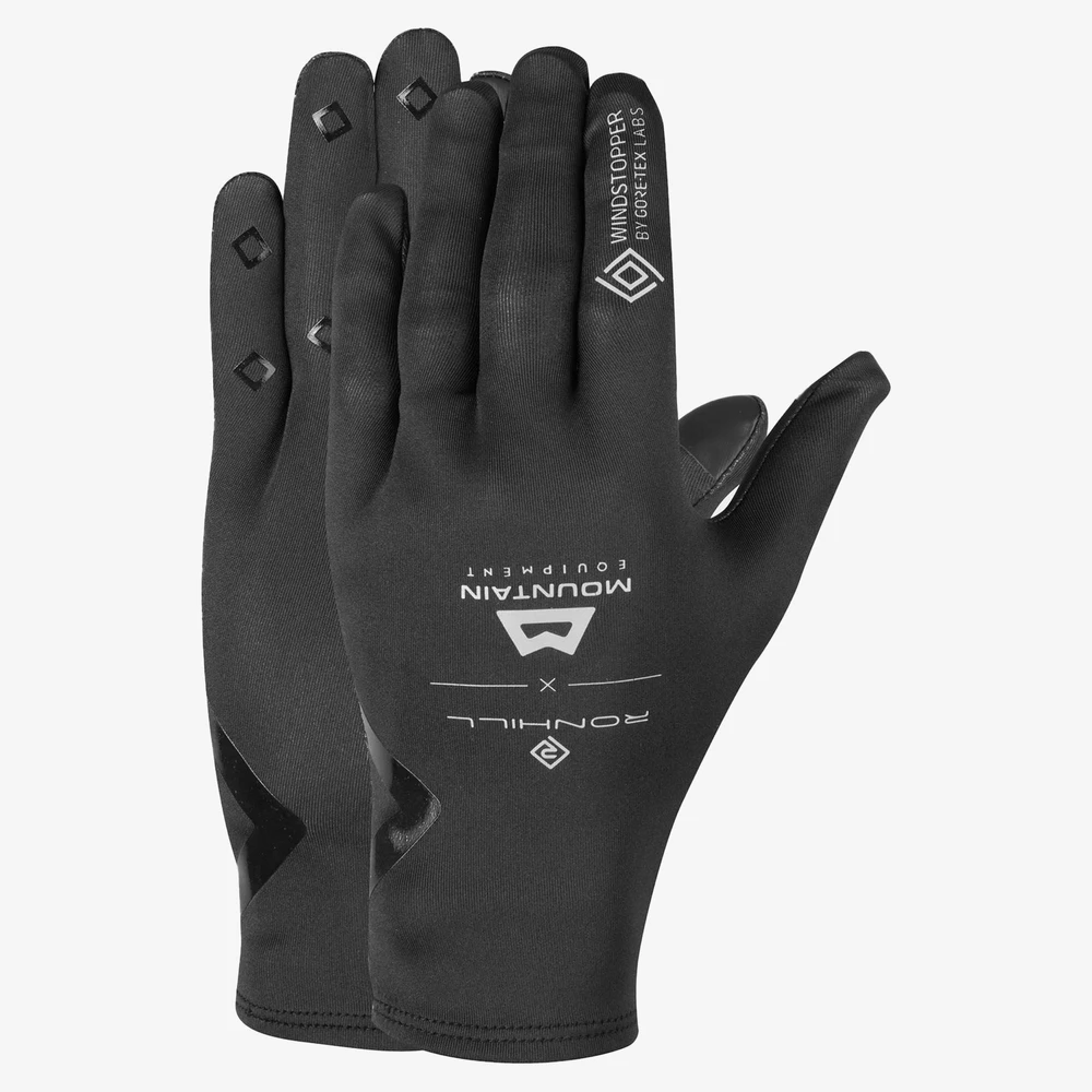 Ronhill Gore-Tex Windstopper Gloves in All Black