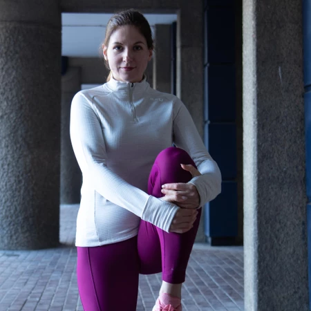 2XU Ignition Half Zip Top in Moon Reflective