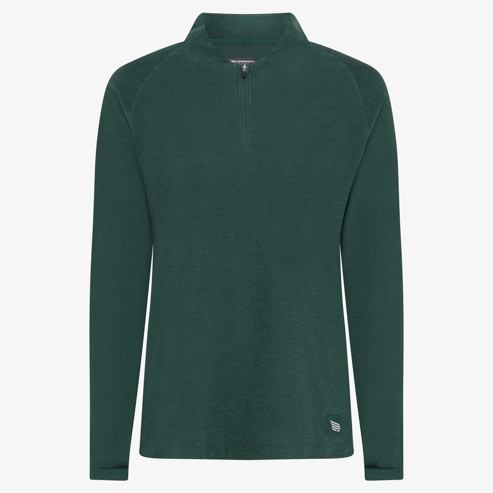Pressio Recon 1/4 Zip Top in Jade