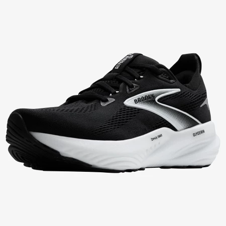 Brooks Glycerin 22 D Wide in Black/White