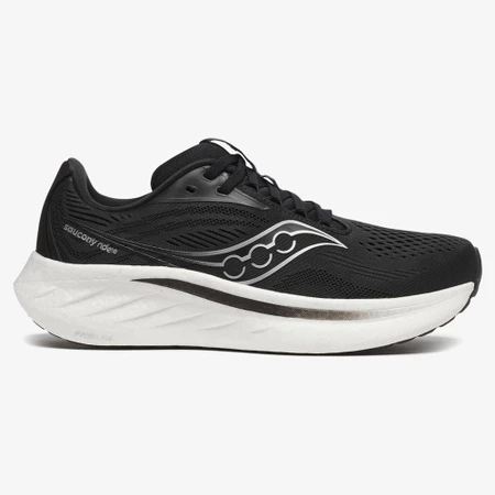 Saucony Ride 18 in Black/White
