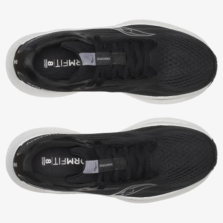 Saucony Ride 18 in Black/White