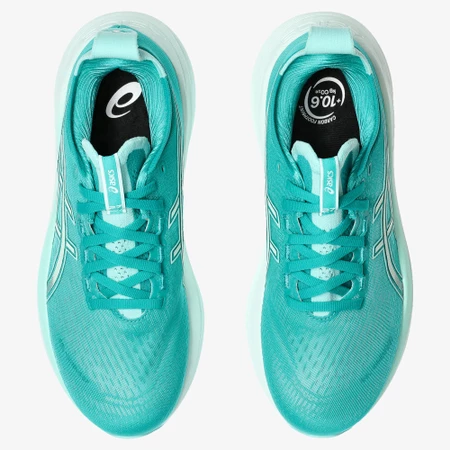 Asics Gel Nimbus 27 in Teal/Mint