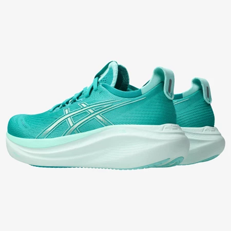 Asics Gel Nimbus 27 in Teal/Mint