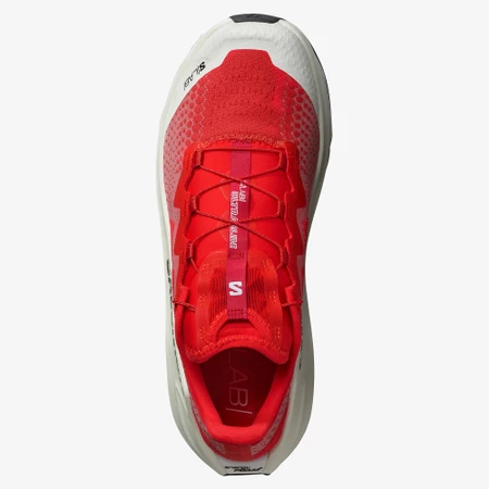 Salomon S/Lab Ultra Glide in Fiery Red/Vanilla