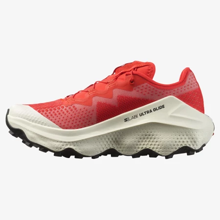 Salomon S/Lab Ultra Glide in Fiery Red/Vanilla