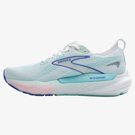 Brooks Glycerin GTS 22 D Wide in White/Limpet Shell