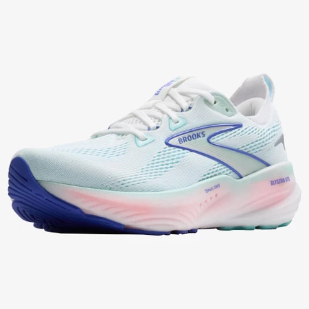 Brooks Glycerin GTS 22 D Wide in White/Limpet Shell