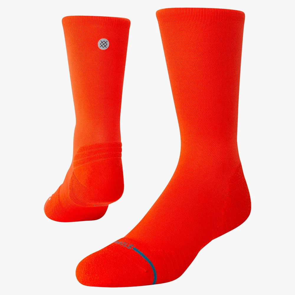 Stance Run Light Crew Socks in Orange