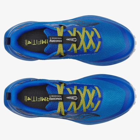 Saucony Peregrine 15 in Blue/Yellow