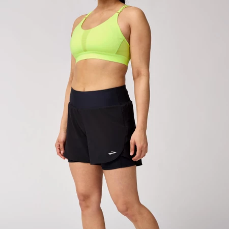 Brooks Chaser 5in 2-in-1 Shorts 2.0 in Black