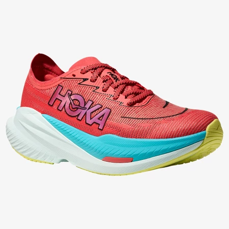 Hoka Mach X 2 in Grapefruit/Electric