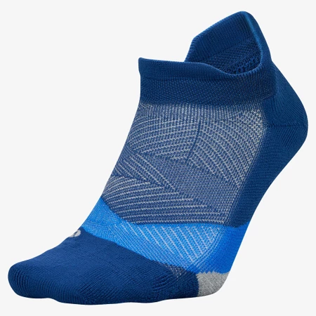 Feetures Elite Light Cushion No Show Socks in Navy/Grey