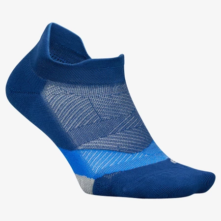 Feetures Elite Light Cushion No Show Socks in Navy/Grey