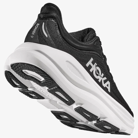 Hoka Bondi 9 Wide in Black/White