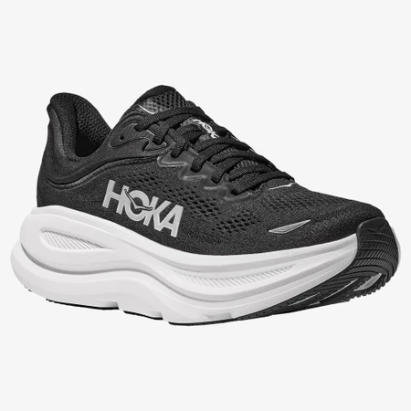 Hoka Bondi 9 Wide in Black/White