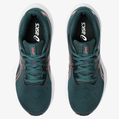 Asics Gel Cumulus 26 GS in Saxon Green/Coral