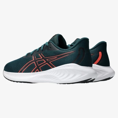 Asics Gel Cumulus 26 GS in Saxon Green/Coral