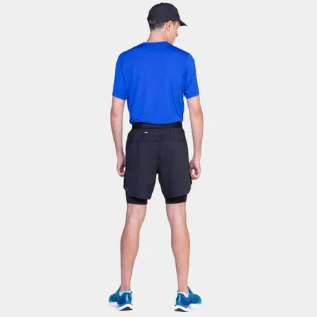 Ronhill Tech 7in Twin Shorts in Black