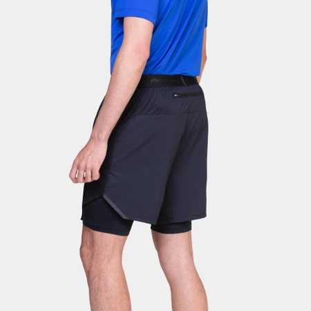 Ronhill Tech 7in Twin Shorts in Black