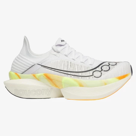 Saucony Endorphin Elite 2 in White/Peel
