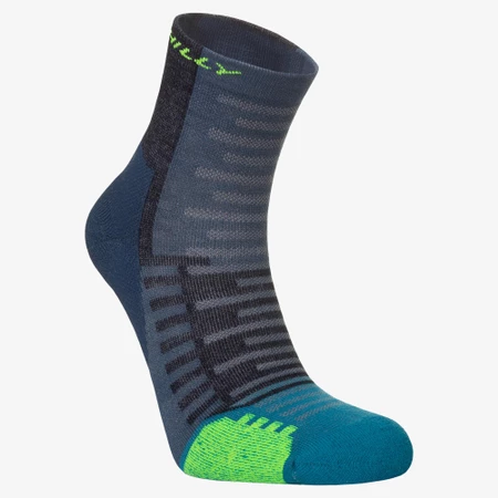 Hilly Active Minimum Cushioning Anklet Socks in Denim/Teal