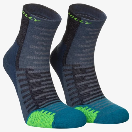 Hilly Active Minimum Cushioning Anklet Socks in Denim/Teal