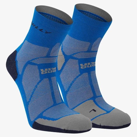 Hilly Marathon Fresh Minimum Cushioning Anklet Socks in Cobalt/Grey