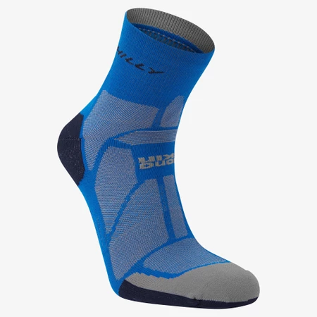 Hilly Marathon Fresh Minimum Cushioning Anklet Socks in Cobalt/Grey