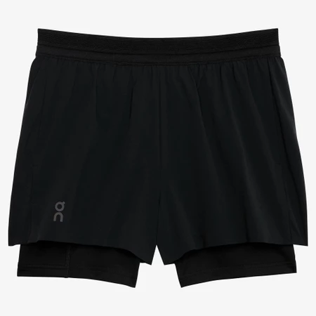 On 3in Performance 2-in-1 Shorts in Black