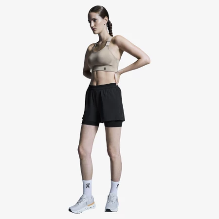 On 3in Performance 2-in-1 Shorts in Black