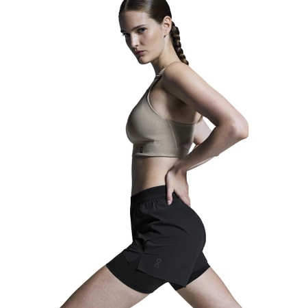 On 3in Performance 2-in-1 Shorts in Black
