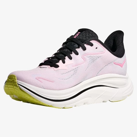 Hoka Clifton 10 Wide in Carnation/Starlight Glow