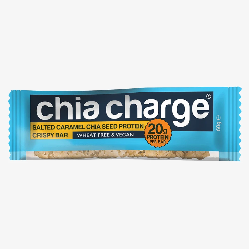 Chia Charge Protein Crispy Bar 60g in Salted Caramel