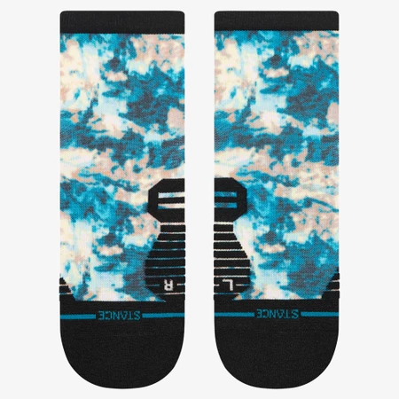 Stance Run Light Quarter Socks in Teal/Black